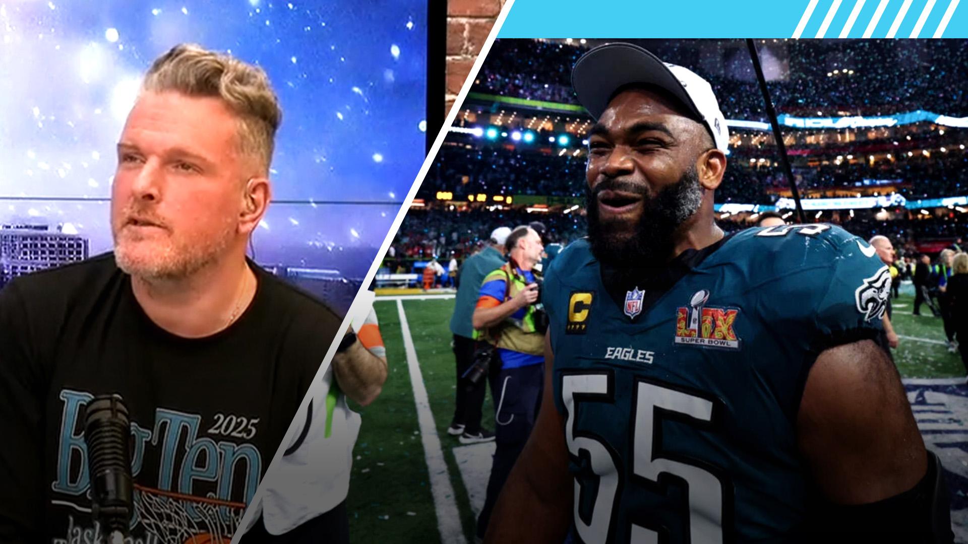 Pat McAfee marvels at Brandon Graham's toughness