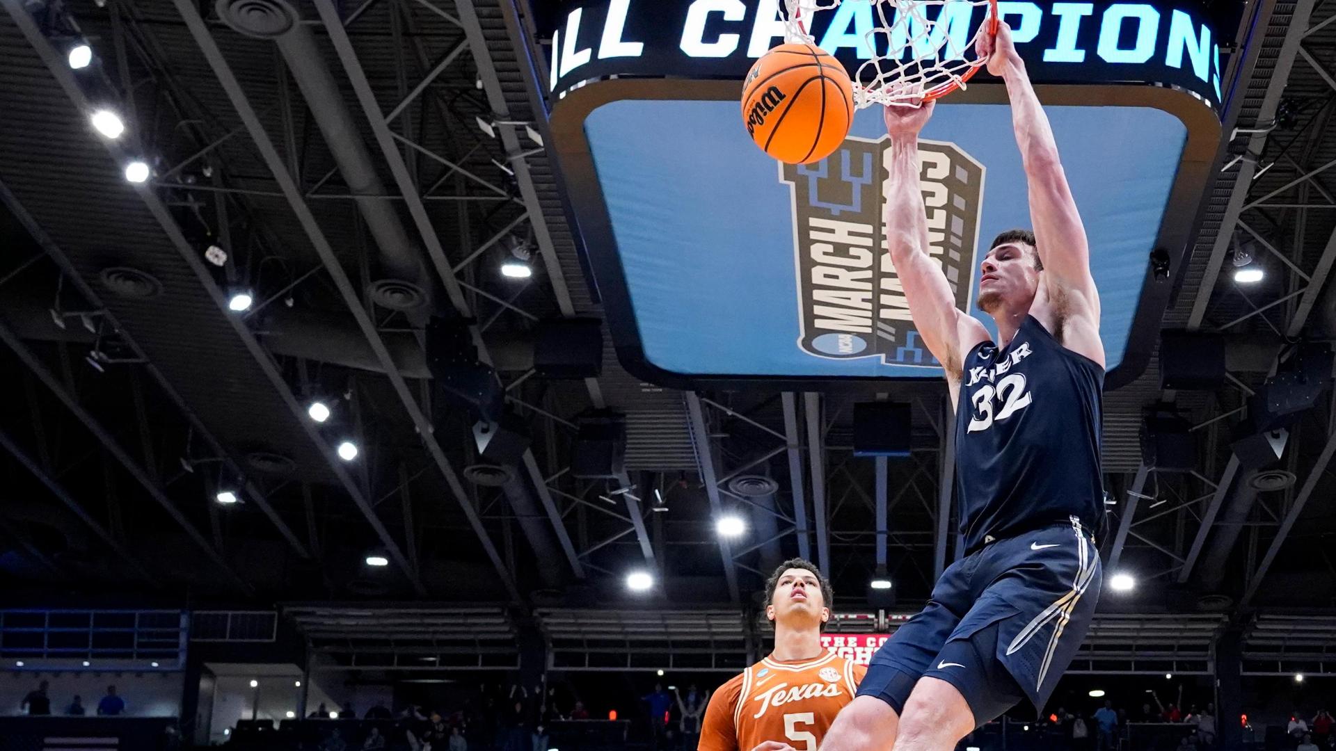 Zach Freemantle's dunk ices Xavier's First Four win over Texas