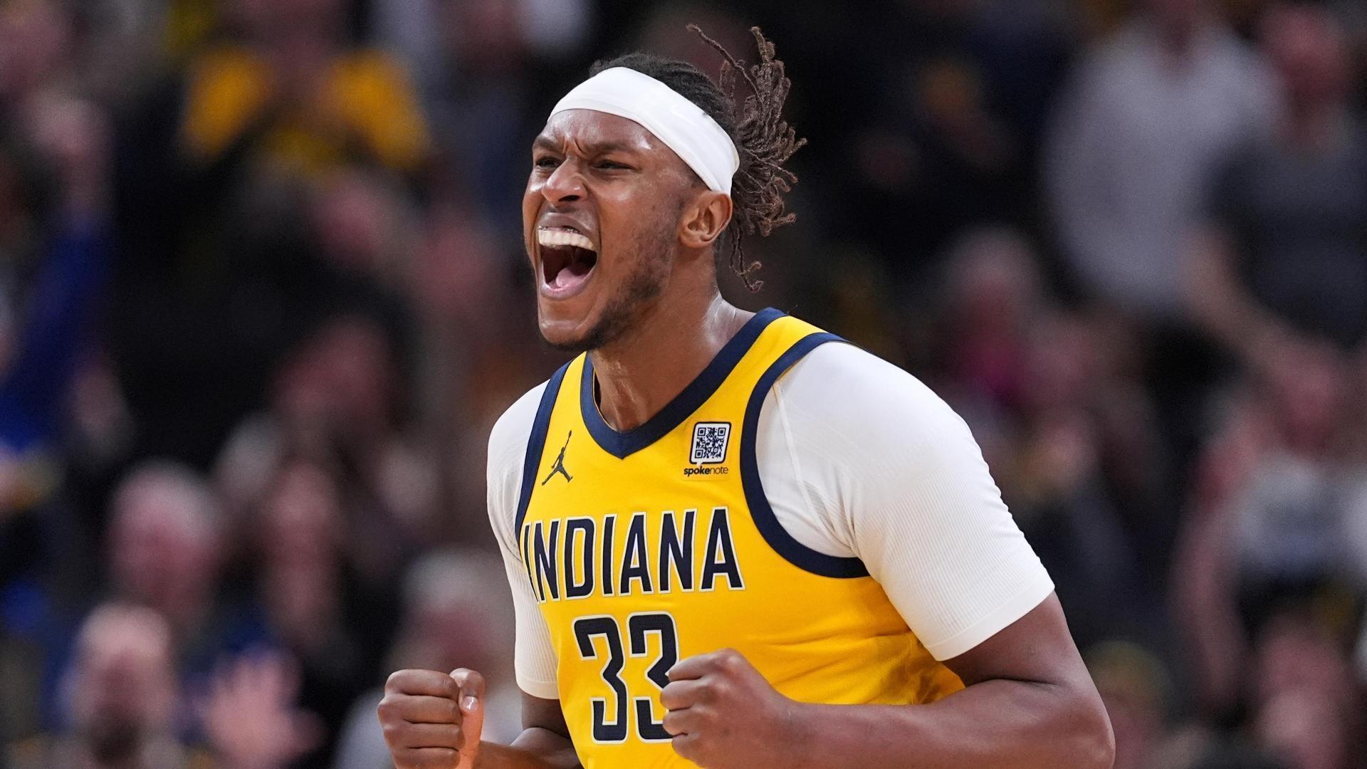 Myles Turner delivers key rejection in OT for Pacers