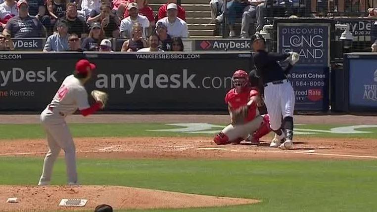 Aaron Judge crushes first HR of spring training for Yankees