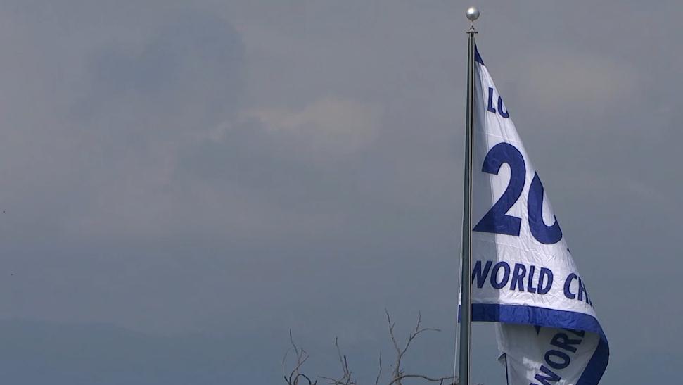 Dodgers raise 2024 World Series banner