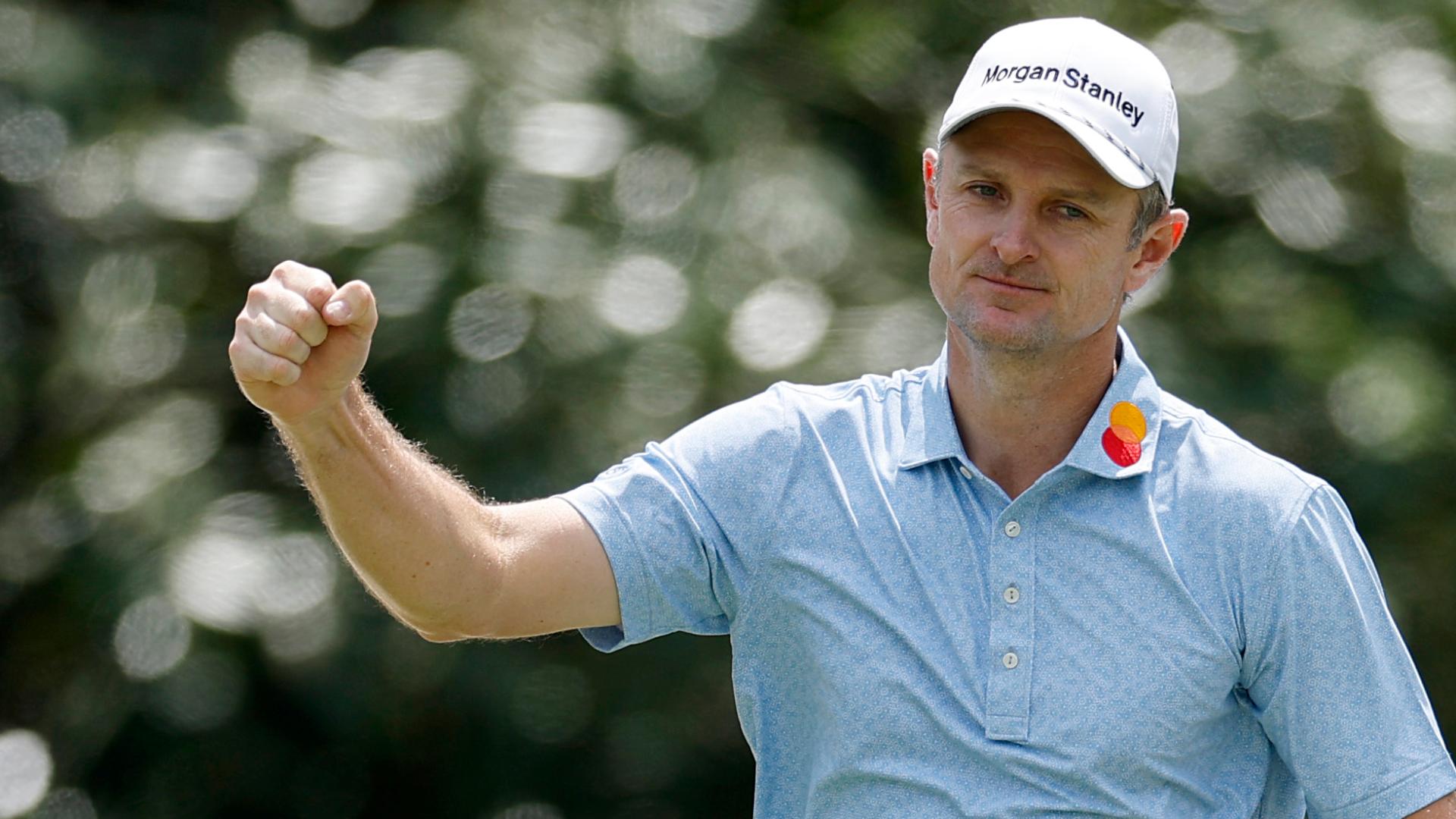 Justin Rose birdies 16 to take a 4-stroke lead