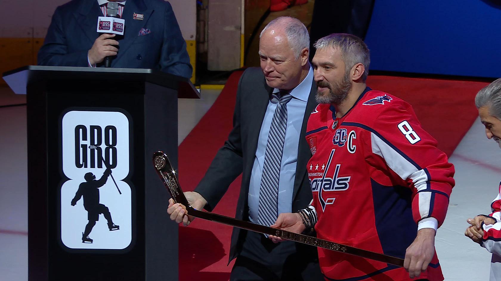 Ovi showered with gifts for becoming NHL's all-time leading goal scorer