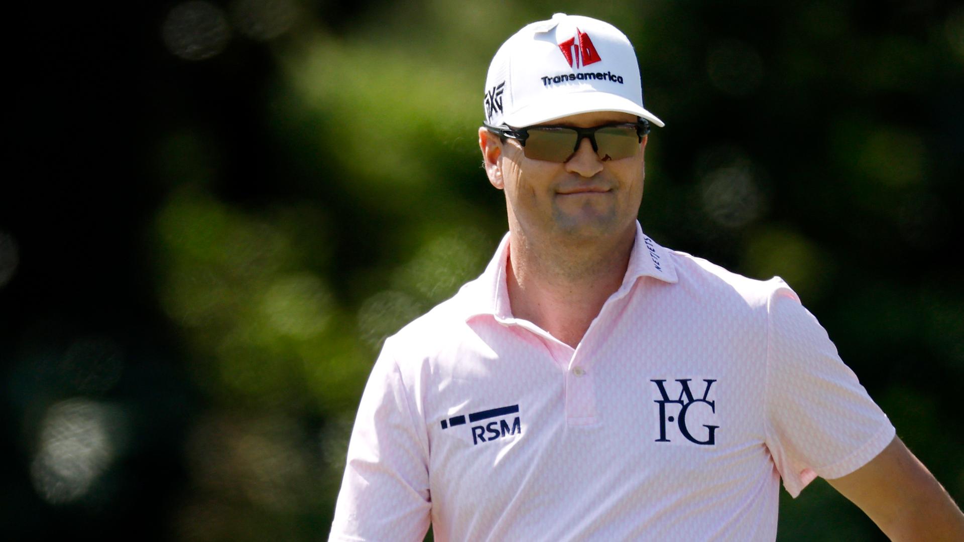 Zach Johnson moves to 7-under for the day after birdie on 16