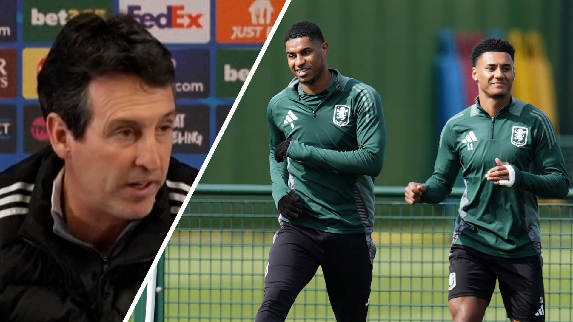 Emery: 'Not enough time' to try Rashford, Watkins partnership