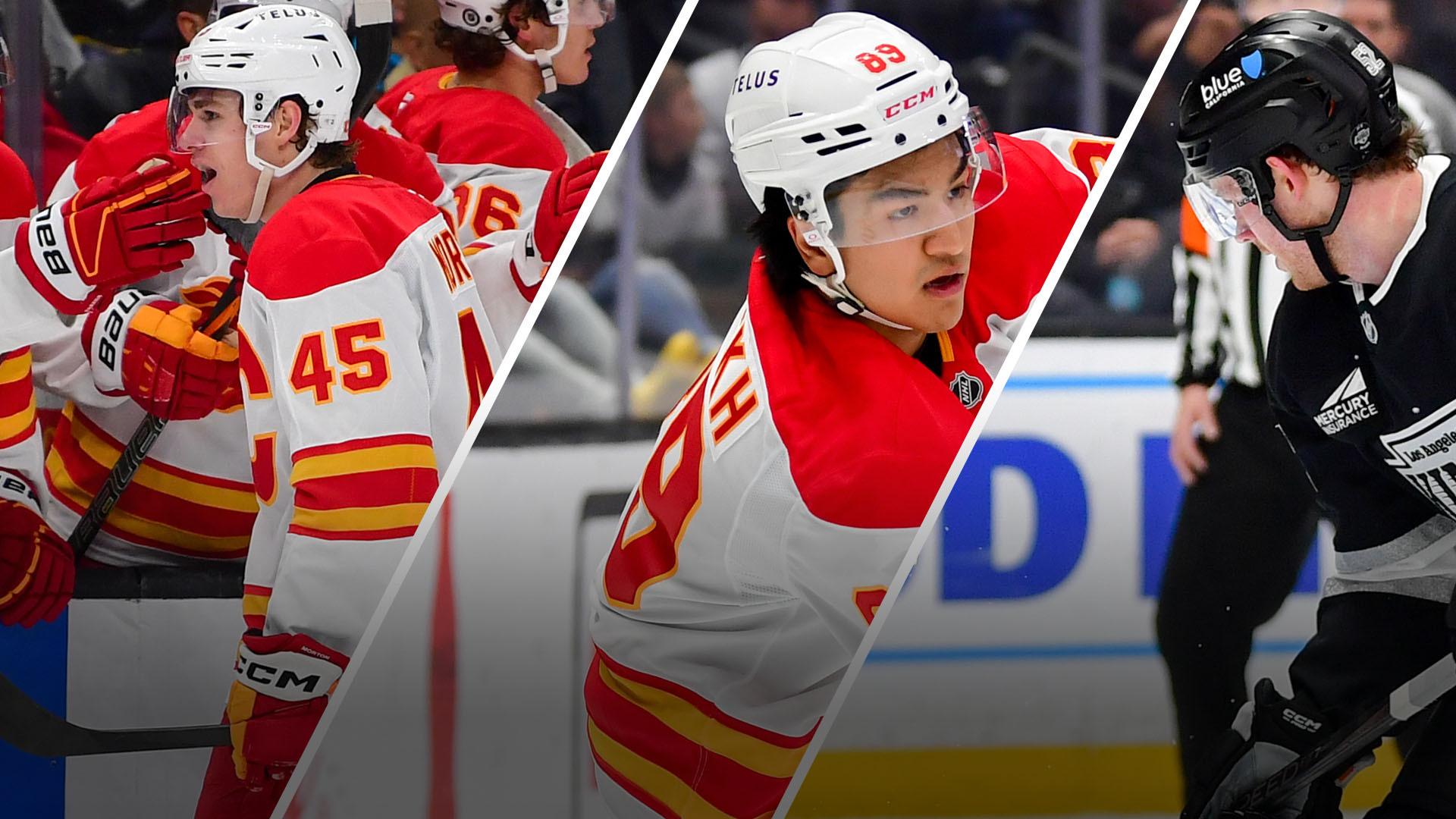 Flames, Kings see 3 debut goals in season finale