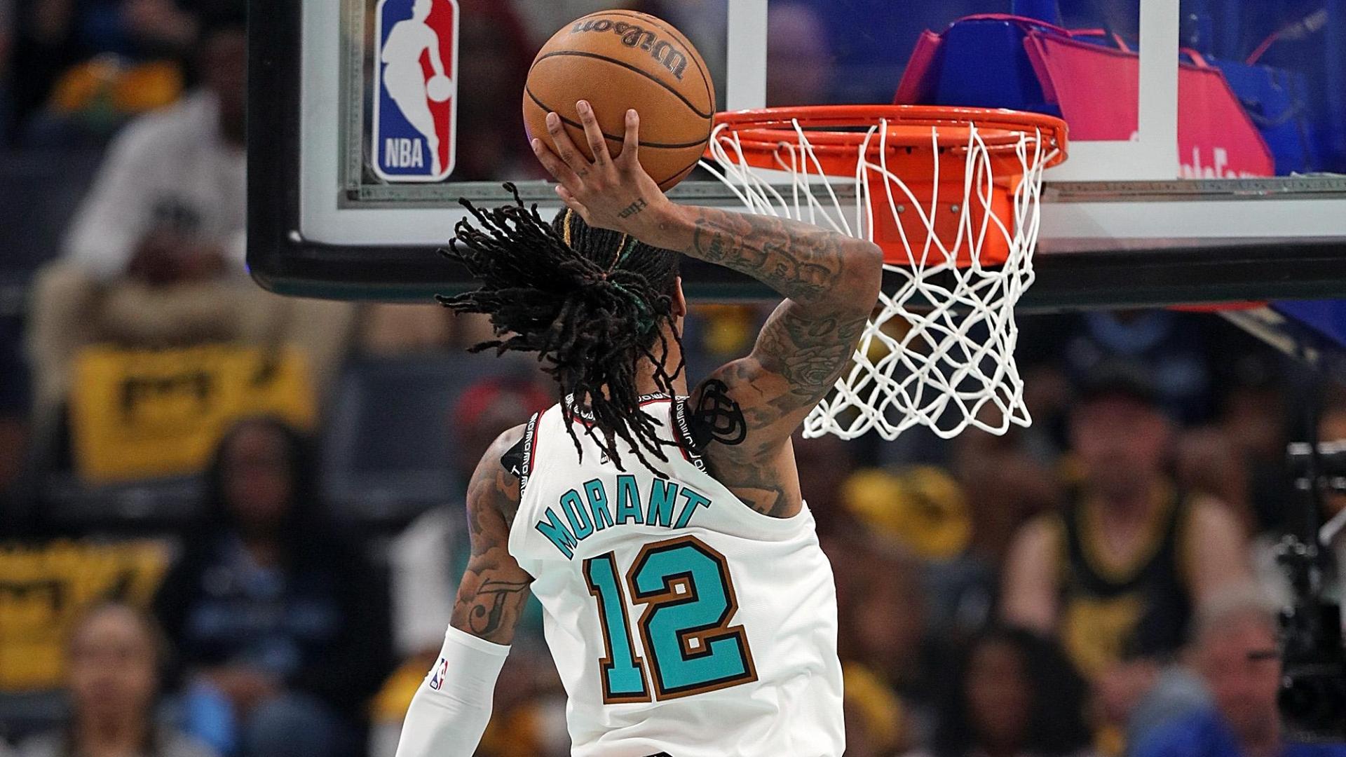 Air Morant takes flight for a ridiculous putback slam