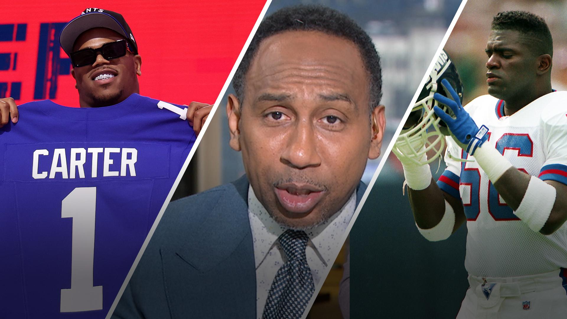 Stephen A. unleashes on Abdul Carter for asking to wear LT's No. 56