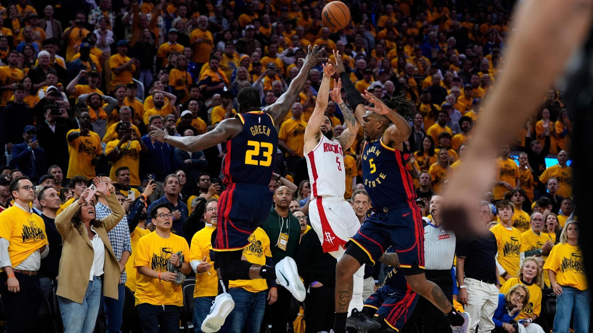 Warriors hang on at the buzzer as VanVleet's 3 falls short