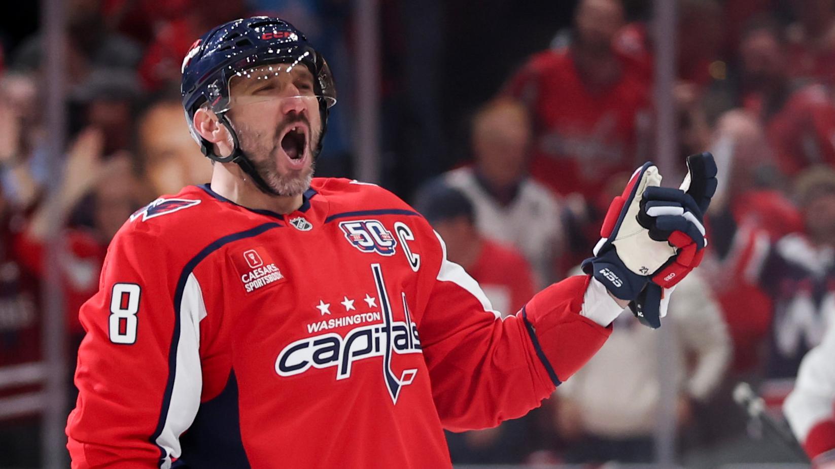 Ovechkin scores off the face-off for Washington