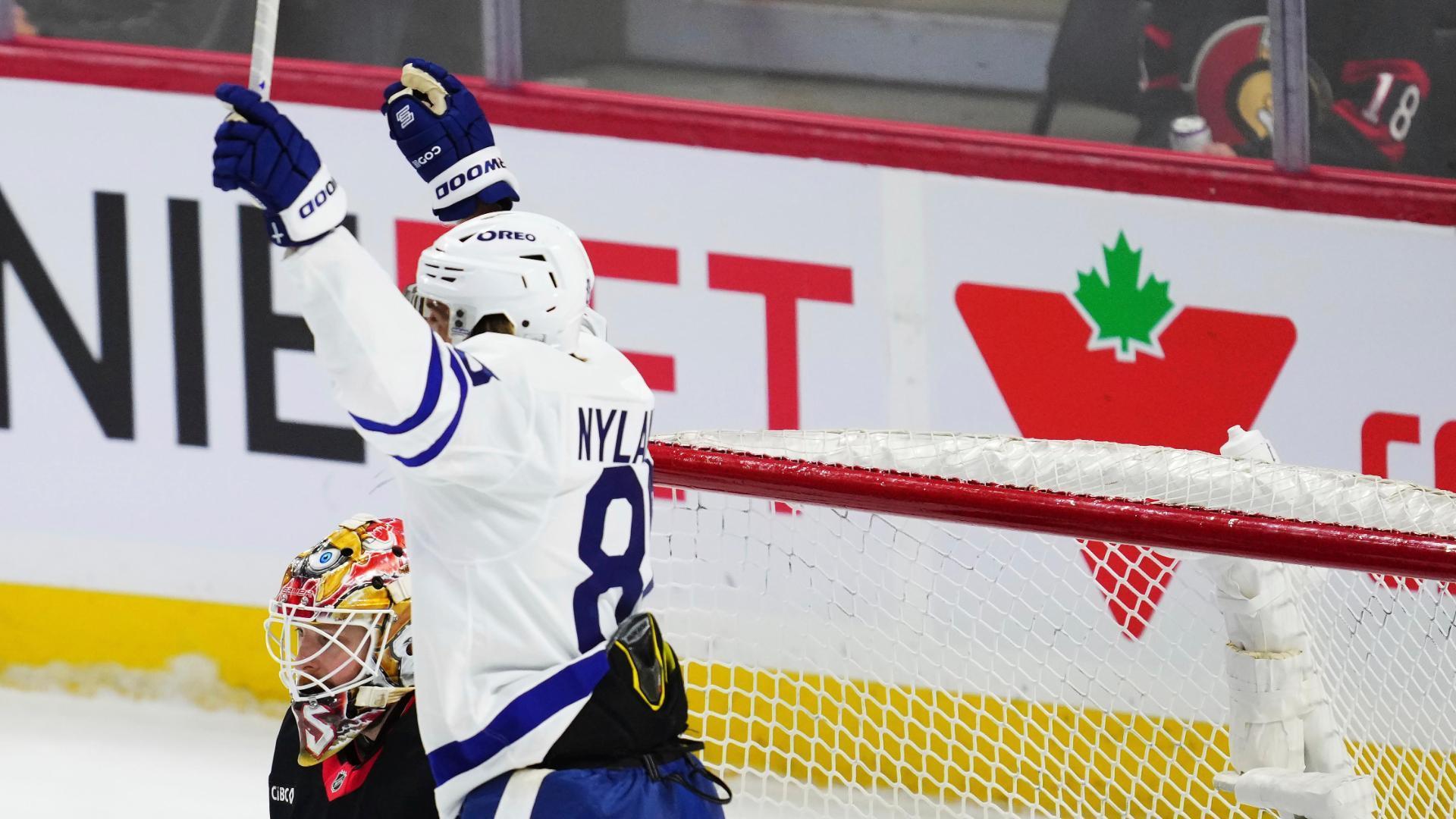 Nylander scores 43 seconds into the 2nd period for Toronto