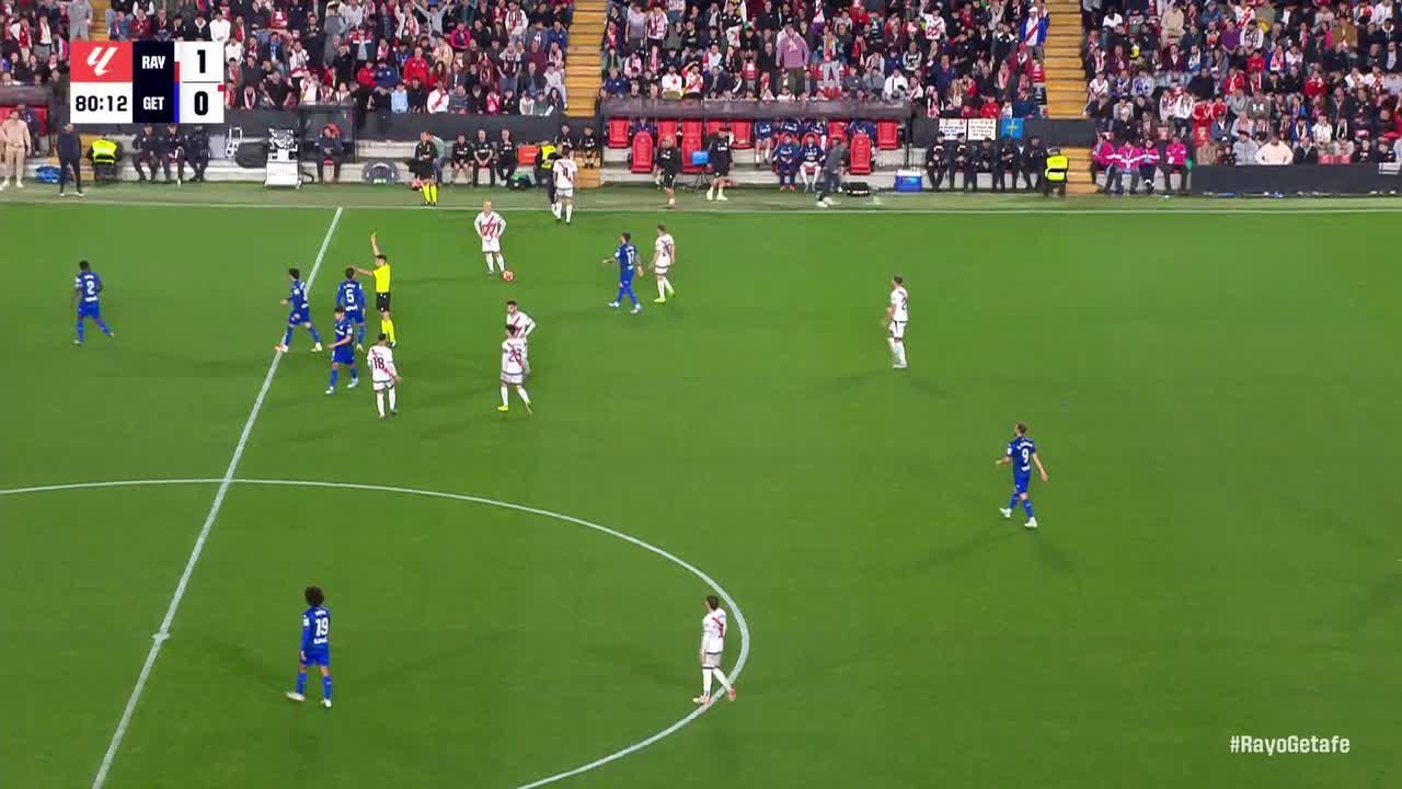 Djené Dakonam gets sent off vs. Rayo Vallecano