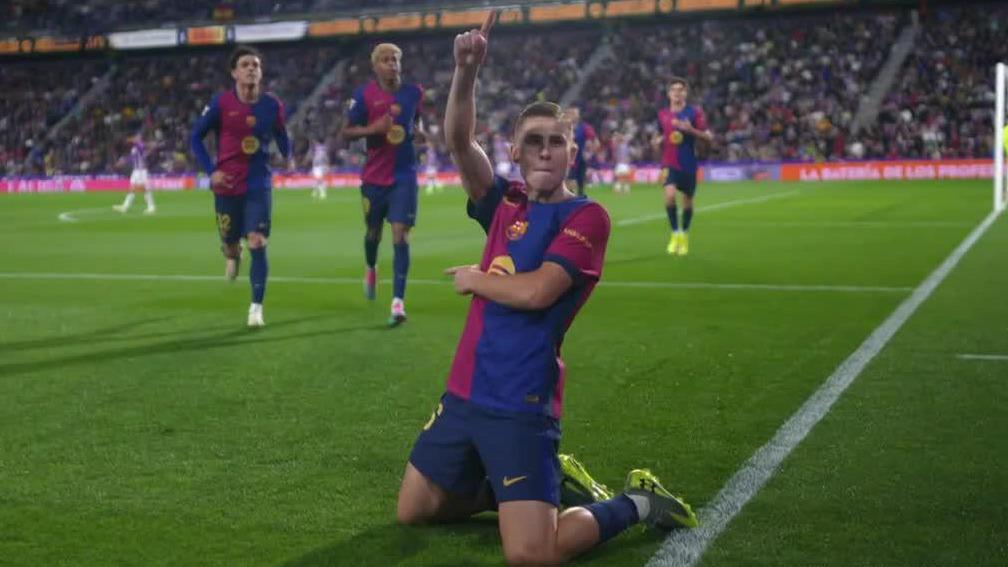 Fermín López nets a go-ahead goal for Barcelona