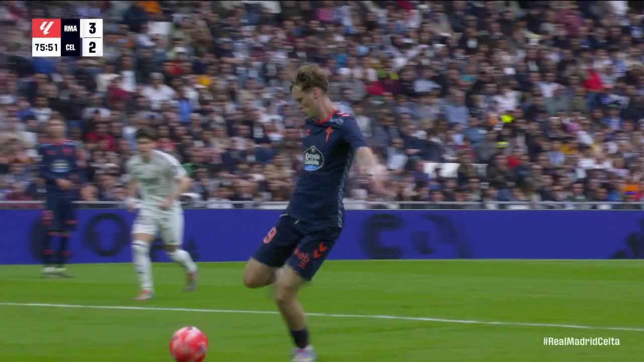 Williot Swedberg gets behind Real Madrid's defense for a goal
