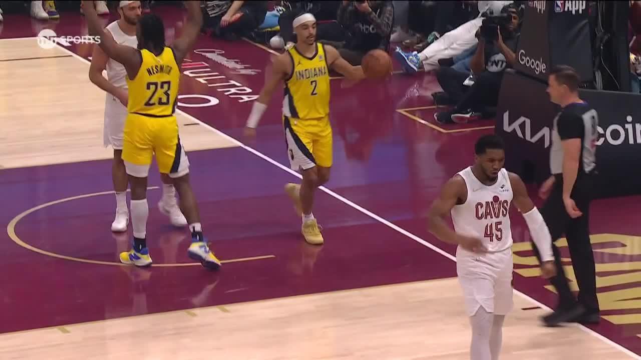 Donovan Mitchell gets hype with and-1 for Cavs