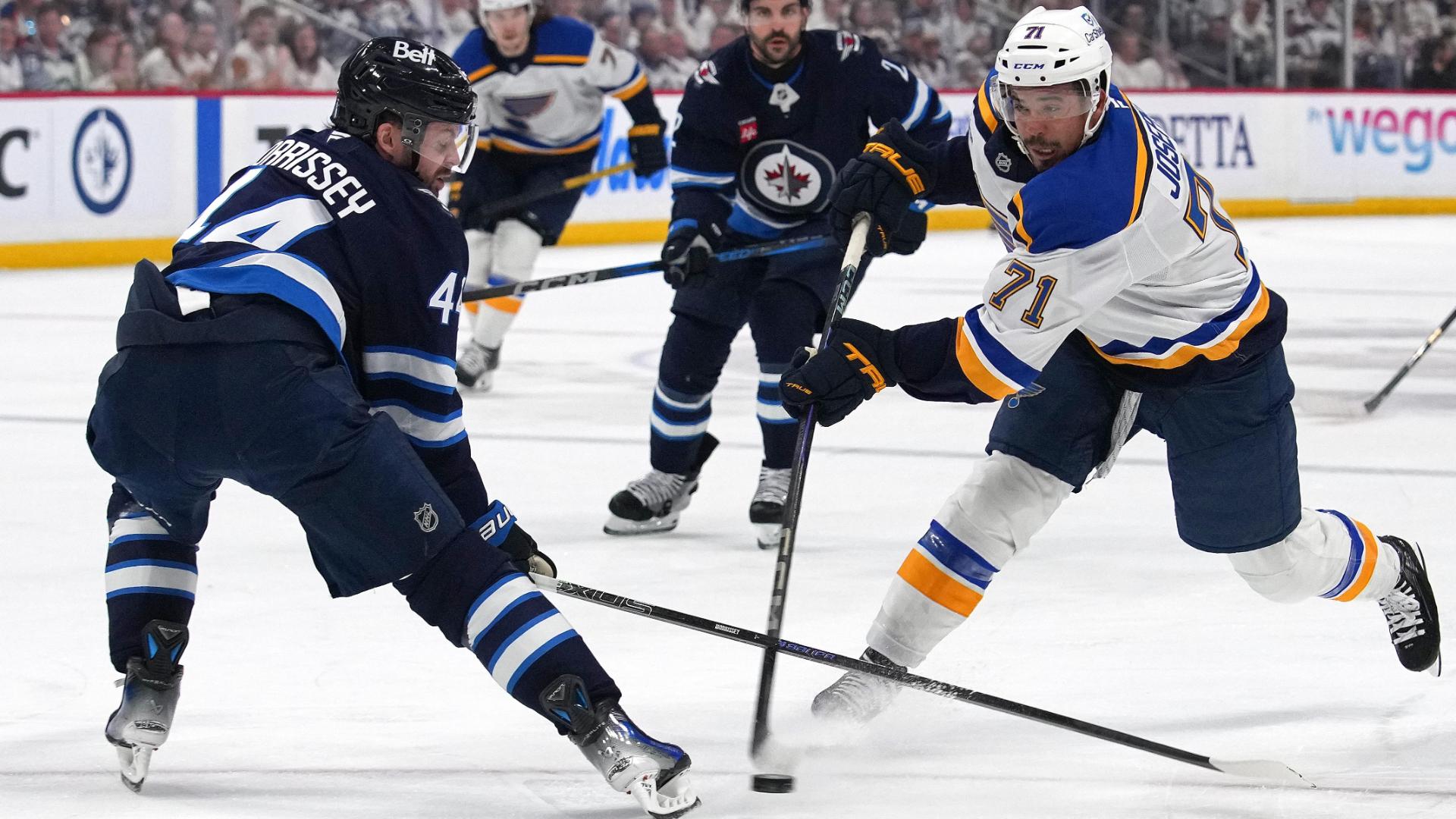 Mathieu Joseph gives the Blues an early 2-0 lead