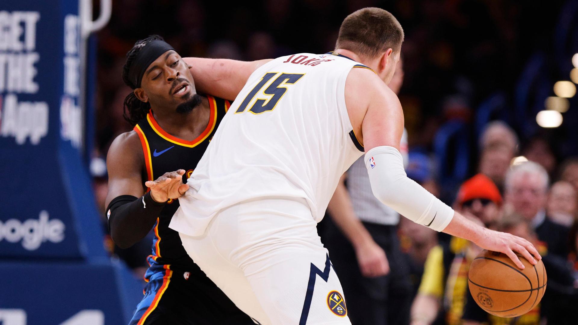 Jokic picks up flagrant for elbow on Dort