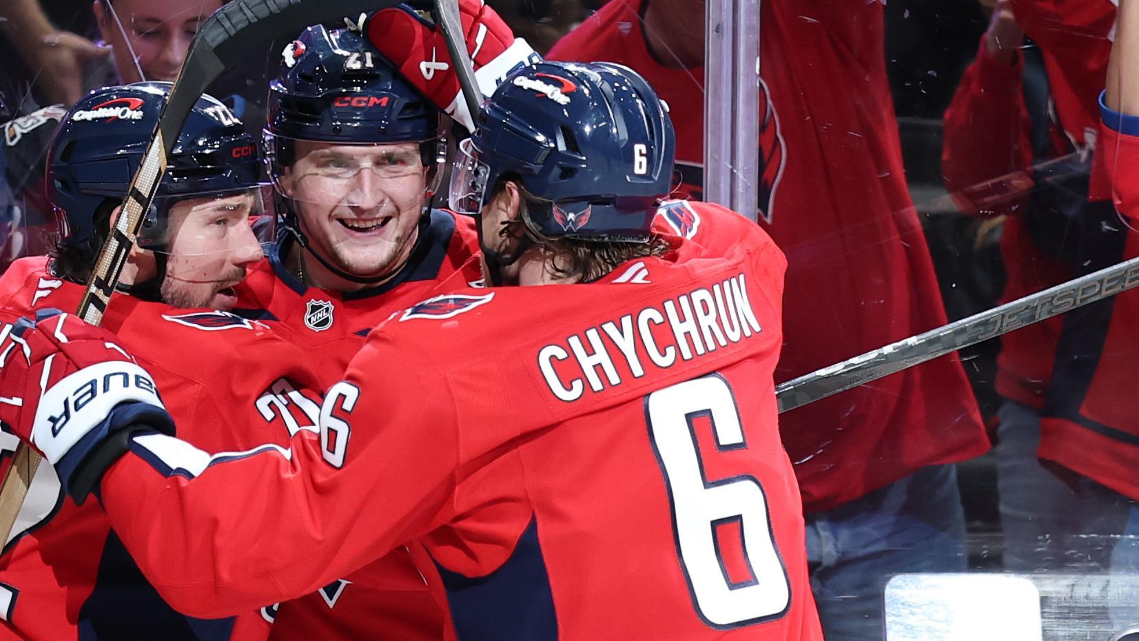 Aliaksei Protas goes it alone for Capitals goal