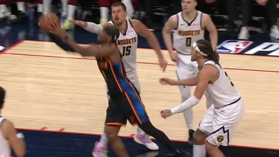 SGA makes a slick move to score on Jokic