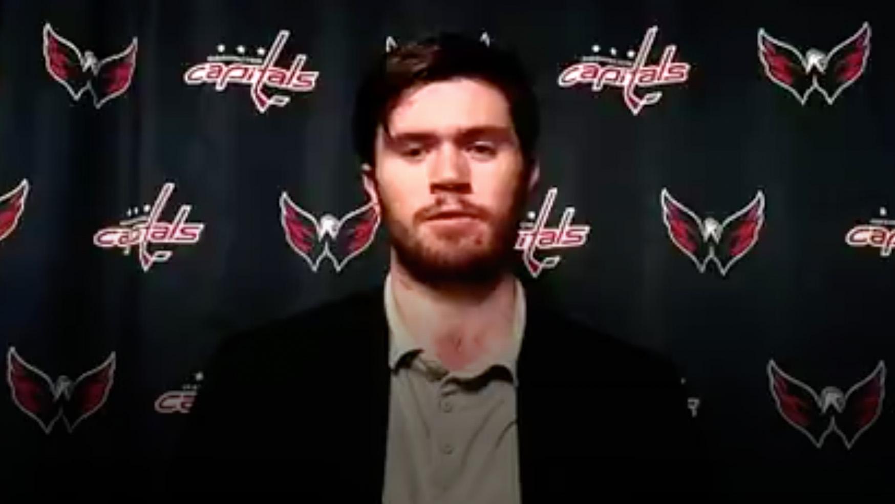 Connor McMichael talks about 'bad blood' between Caps and Hurricanes