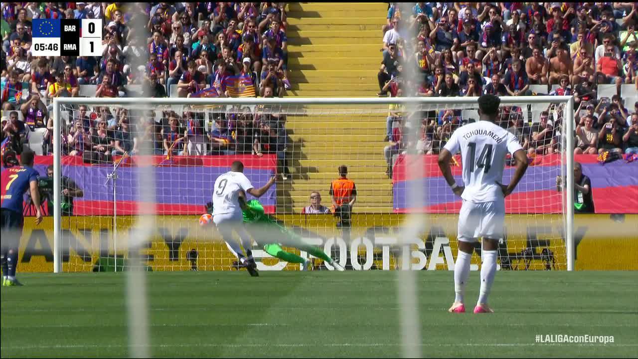 Real Madrid strikes early on Kylian Mbappé's goal from the spot
