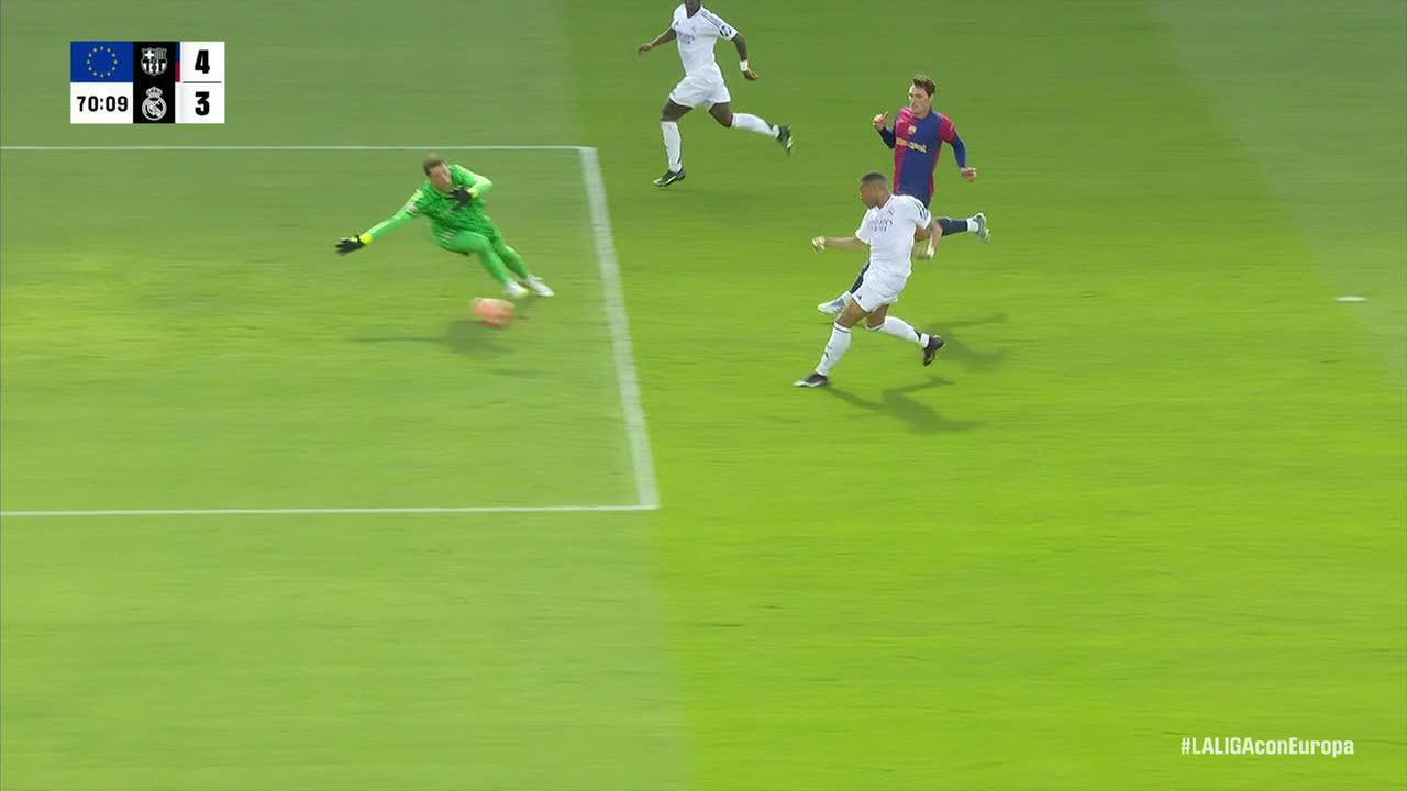Kylian Mbappé completes his hat trick to give Real Madrid life
