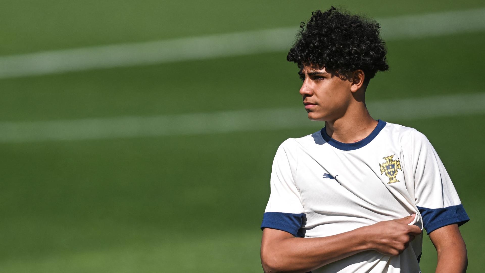 Cristiano Ronaldo's son trains with Portugal's U15s