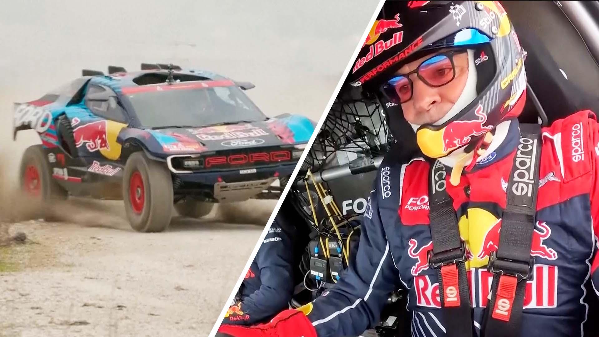 Carlos Sainz Sr. completes a lap of Madrid's Madring Circuit