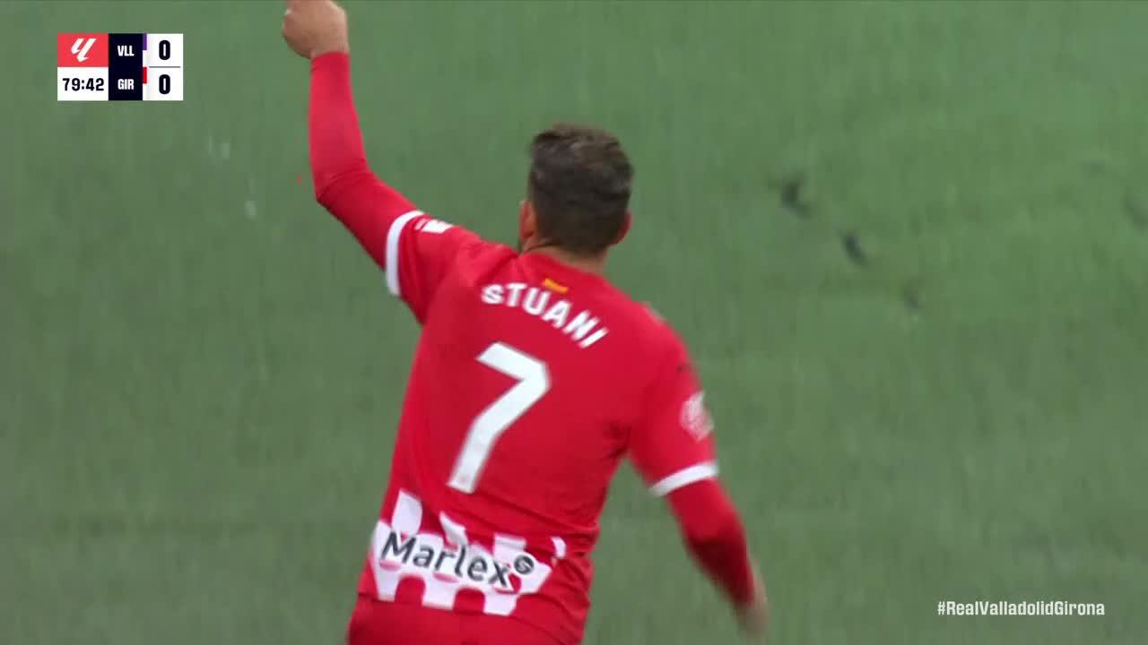 Cristhian Stuani finds the back of the net for Girona