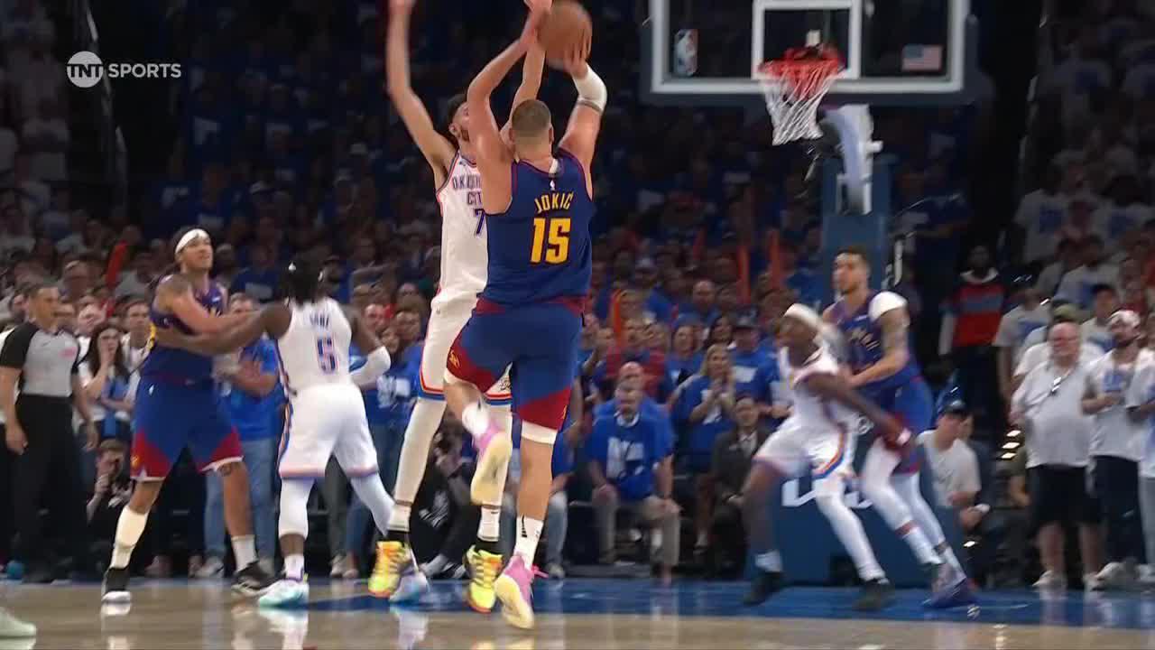 Jokic stuns Thunder crowd with wild turnaround 3