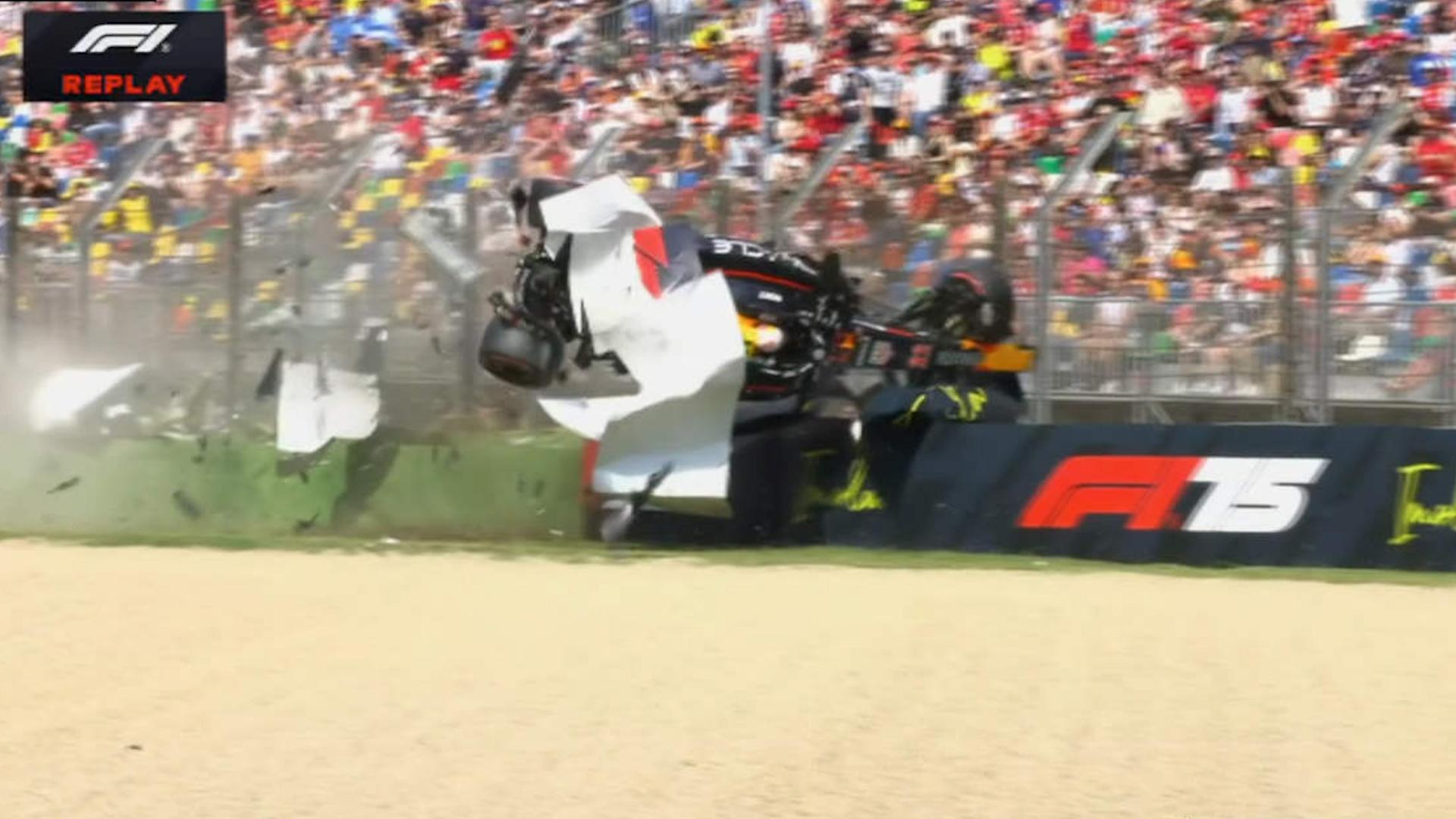 Yuki Tsunoda uninjured in horror crash
