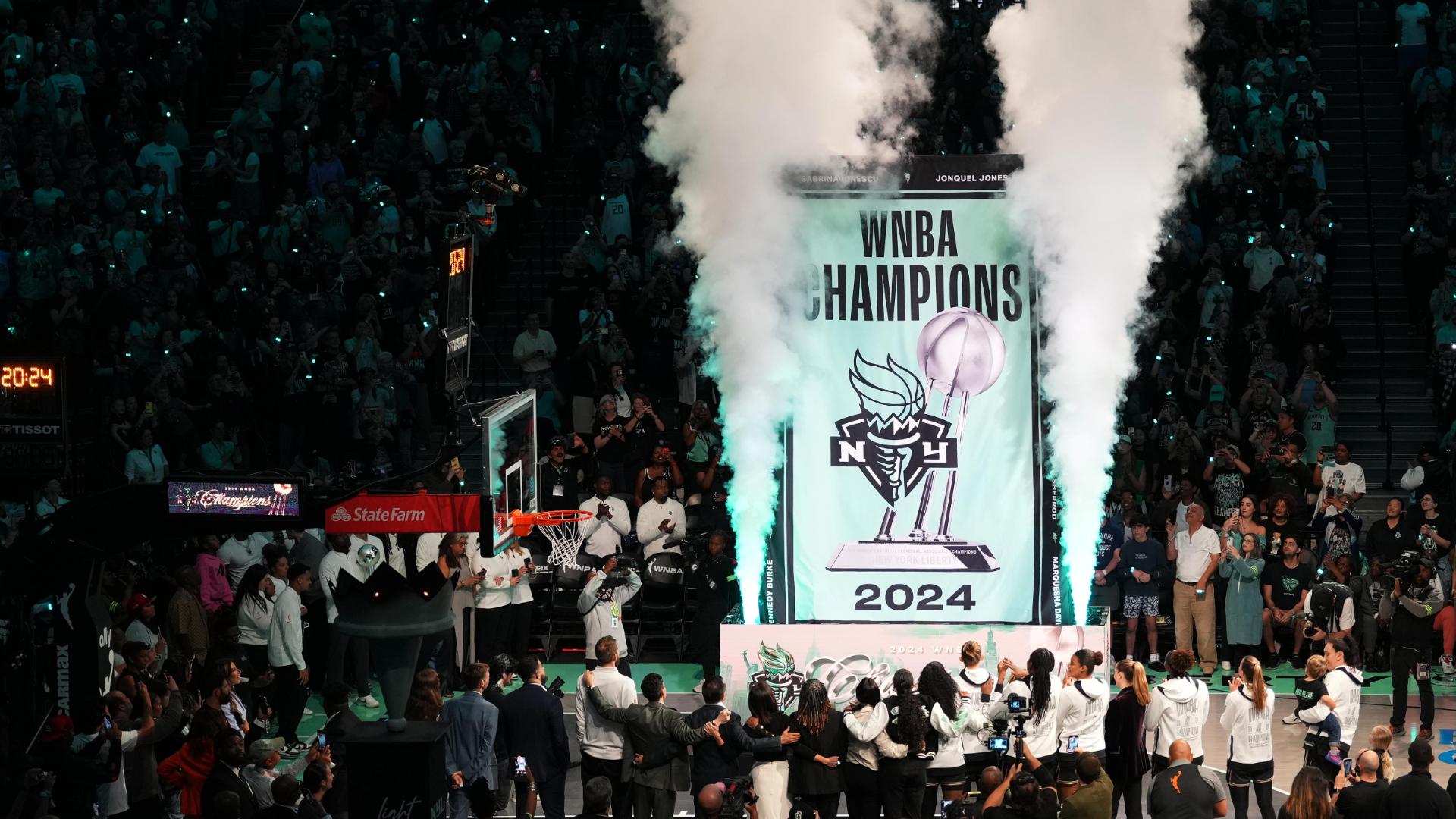 New York Liberty celebrate championship with a ring ceremony