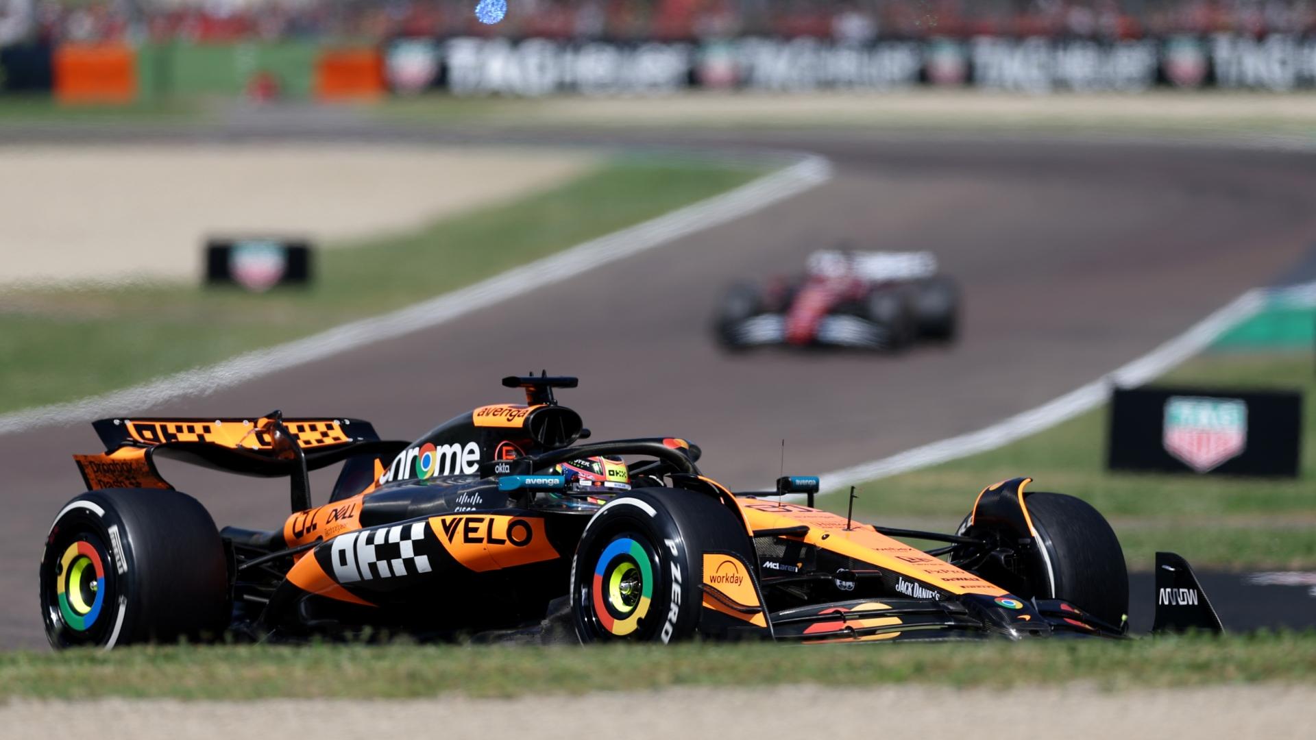 Piastri closes in on Albon to take third place