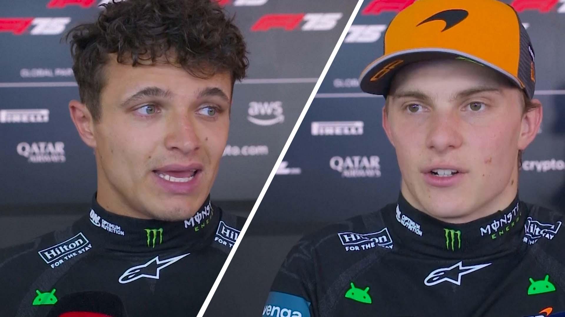 Norris & Piastri react to 'tough' Emilia-Romagna GP