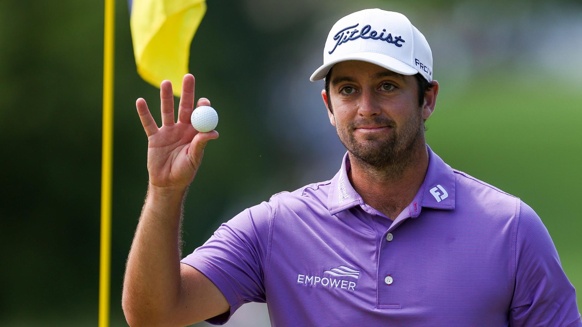 Davis Riley dunks outlandish birdie