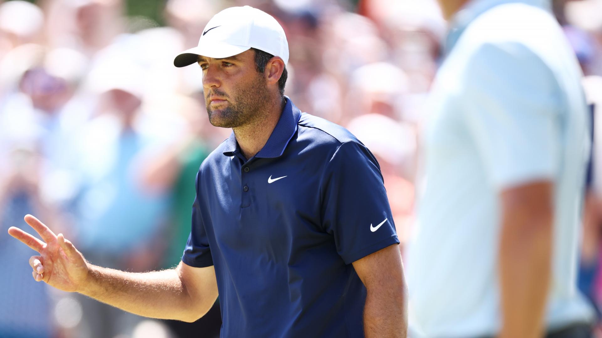 Scottie Scheffler drains nice putt for bounce-back birdie