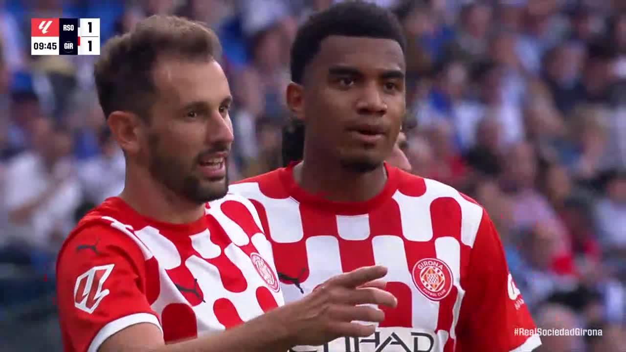 Cristhian Stuani finds the back of the net for Girona