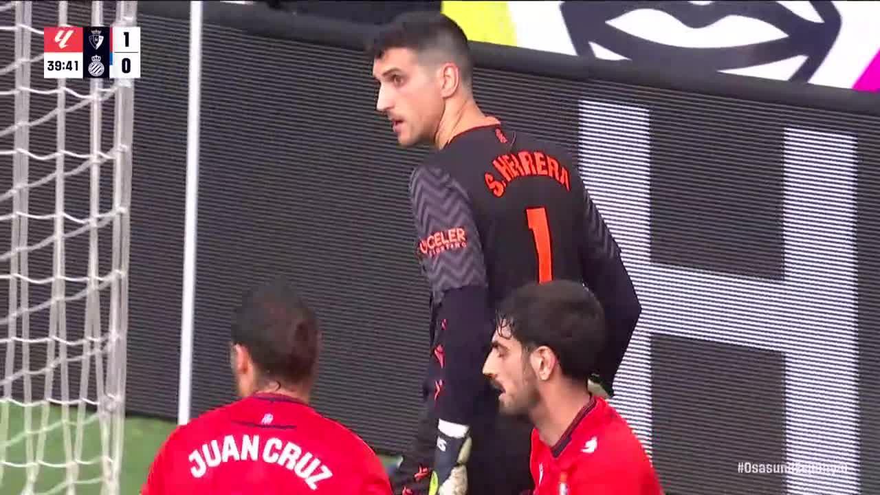 Sergio Herrera makes a great save
