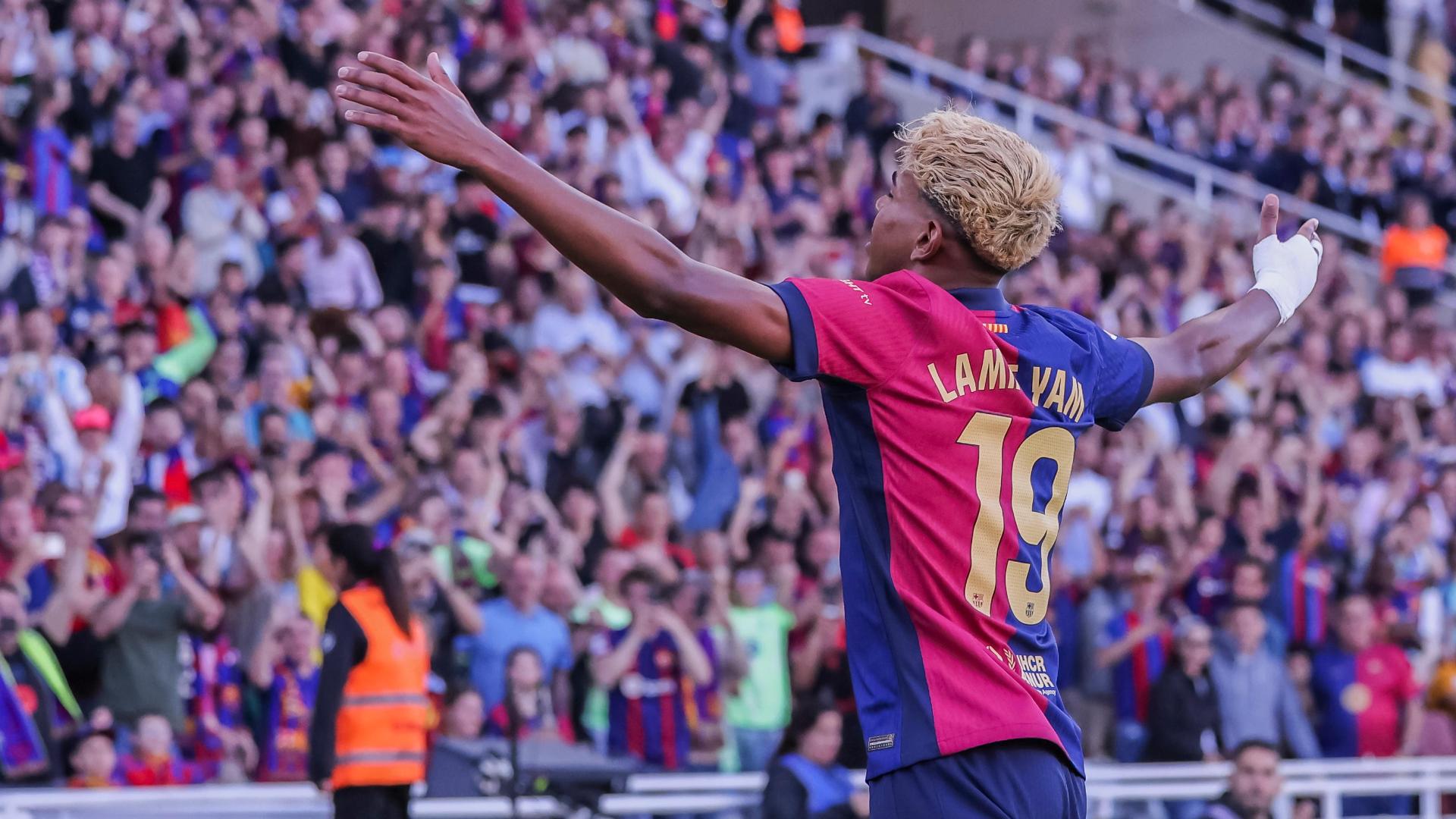 Lamine Yamal scores spectacular goal from outside the box