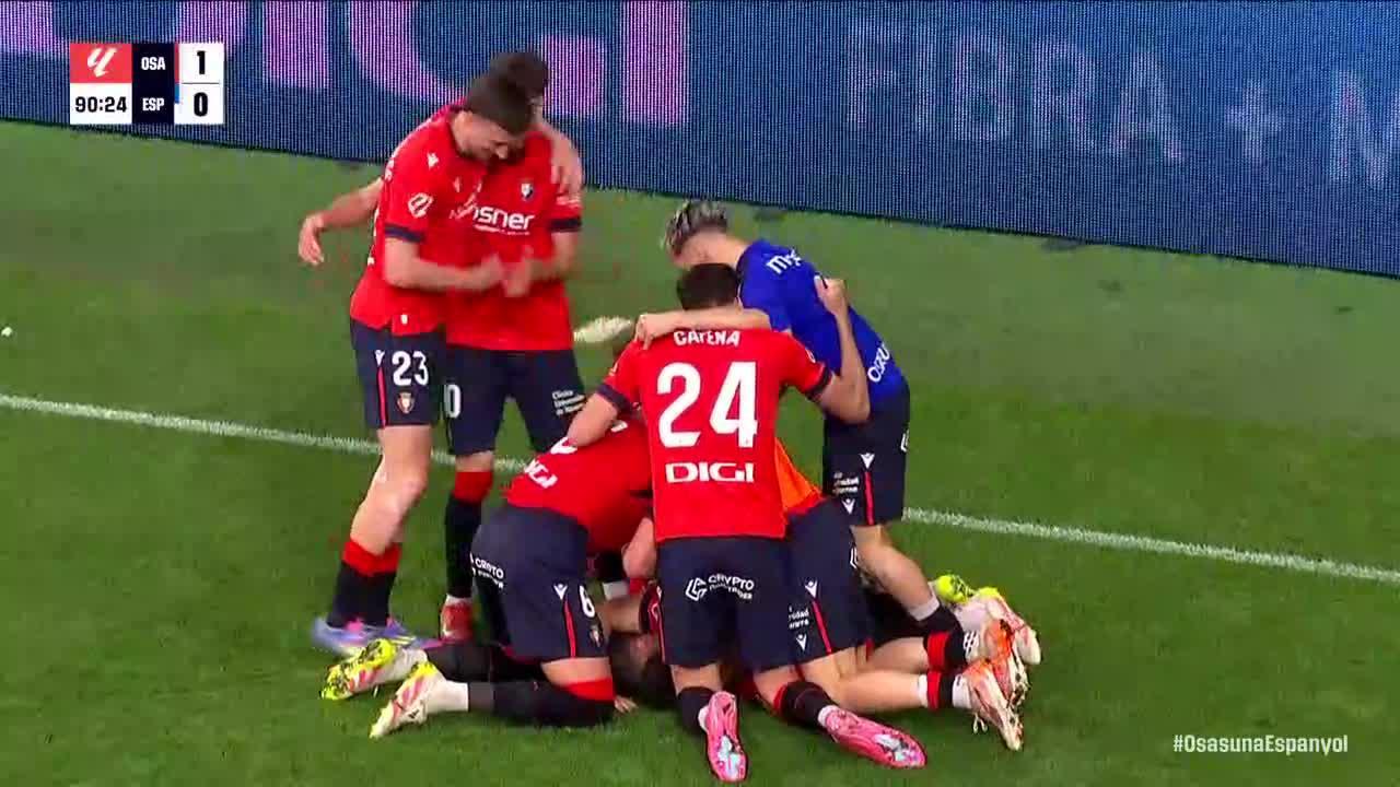 Raul García gets on the scoresheet for Osasuna