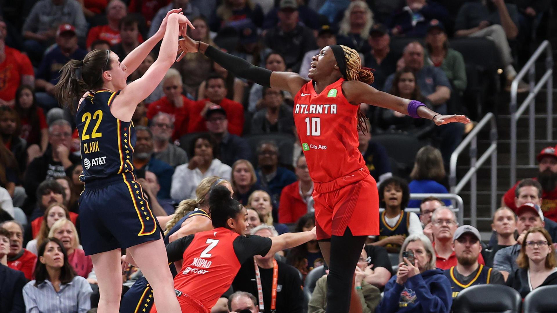 Caitlin Clark hits another deep 3 for Fever
