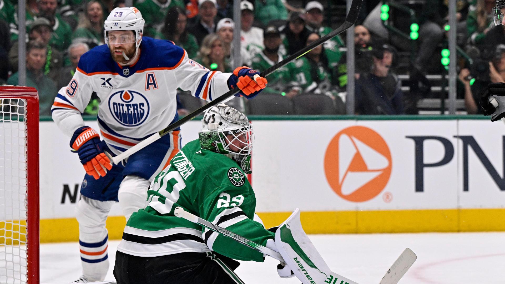 Leon Draisaitl puts Oilers ahead in Game 1