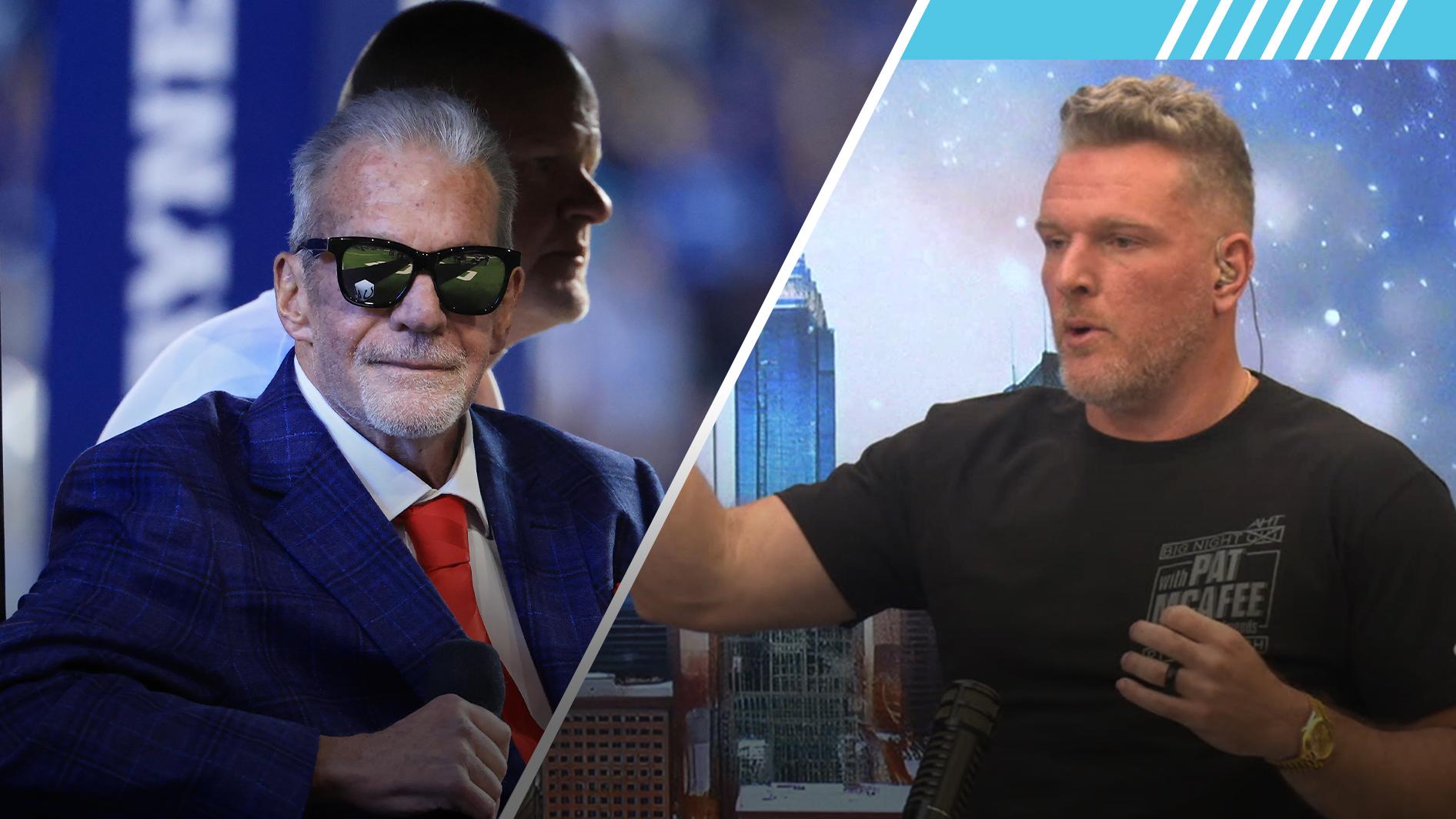 Pat McAfee delivers heartfelt tribute to Jim Irsay