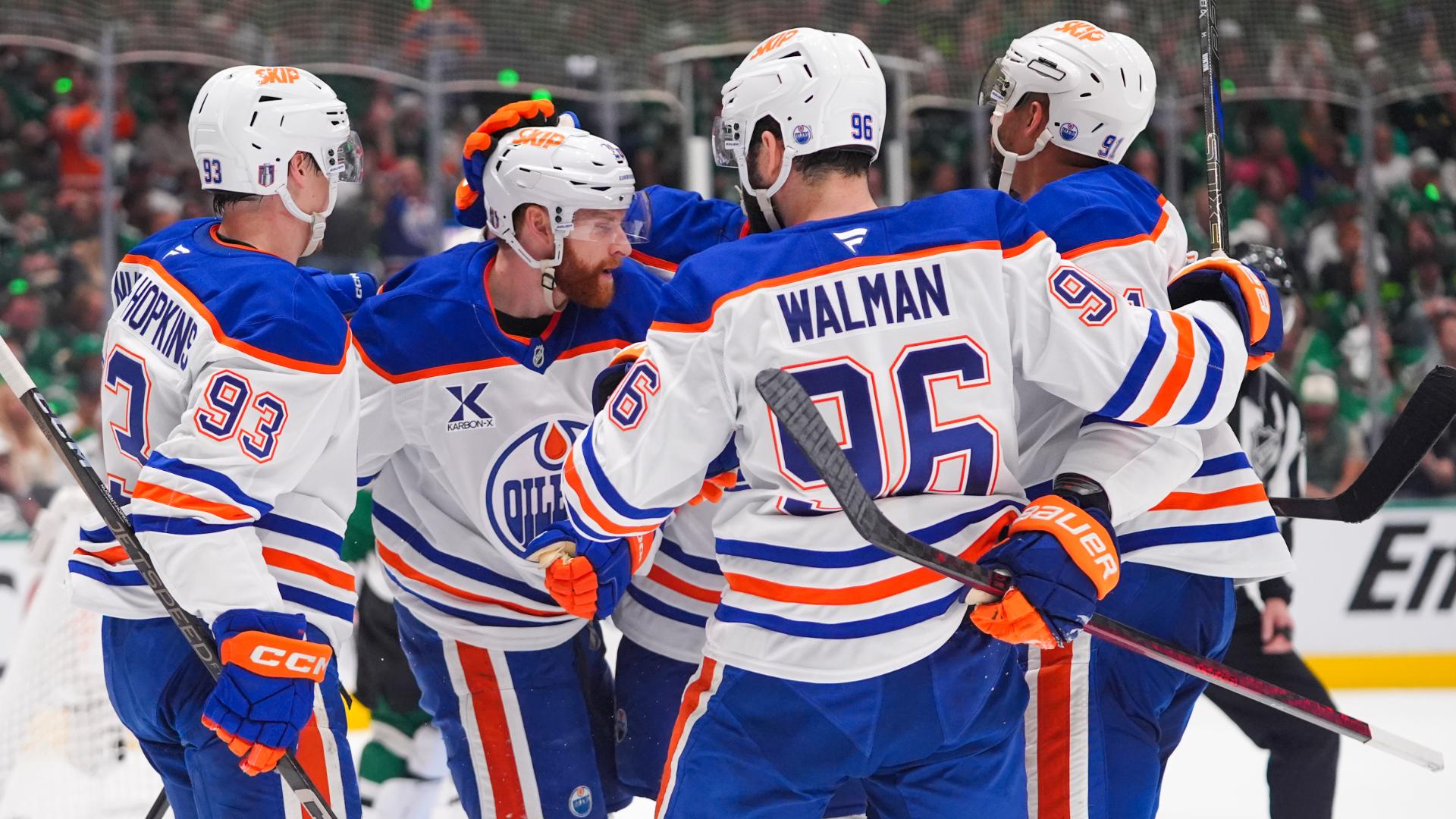 Oilers storm back in Game 2 to level series