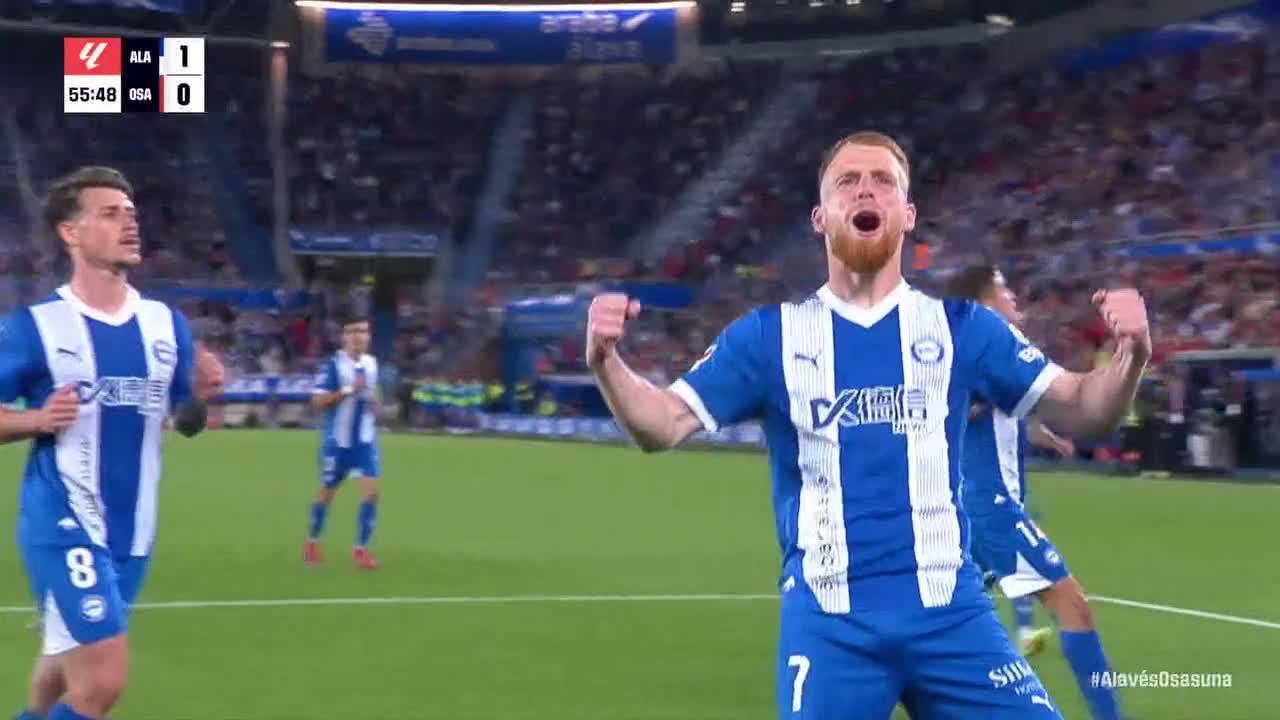 Carlos Vicente scores Penalty Goals vs. Osasuna
