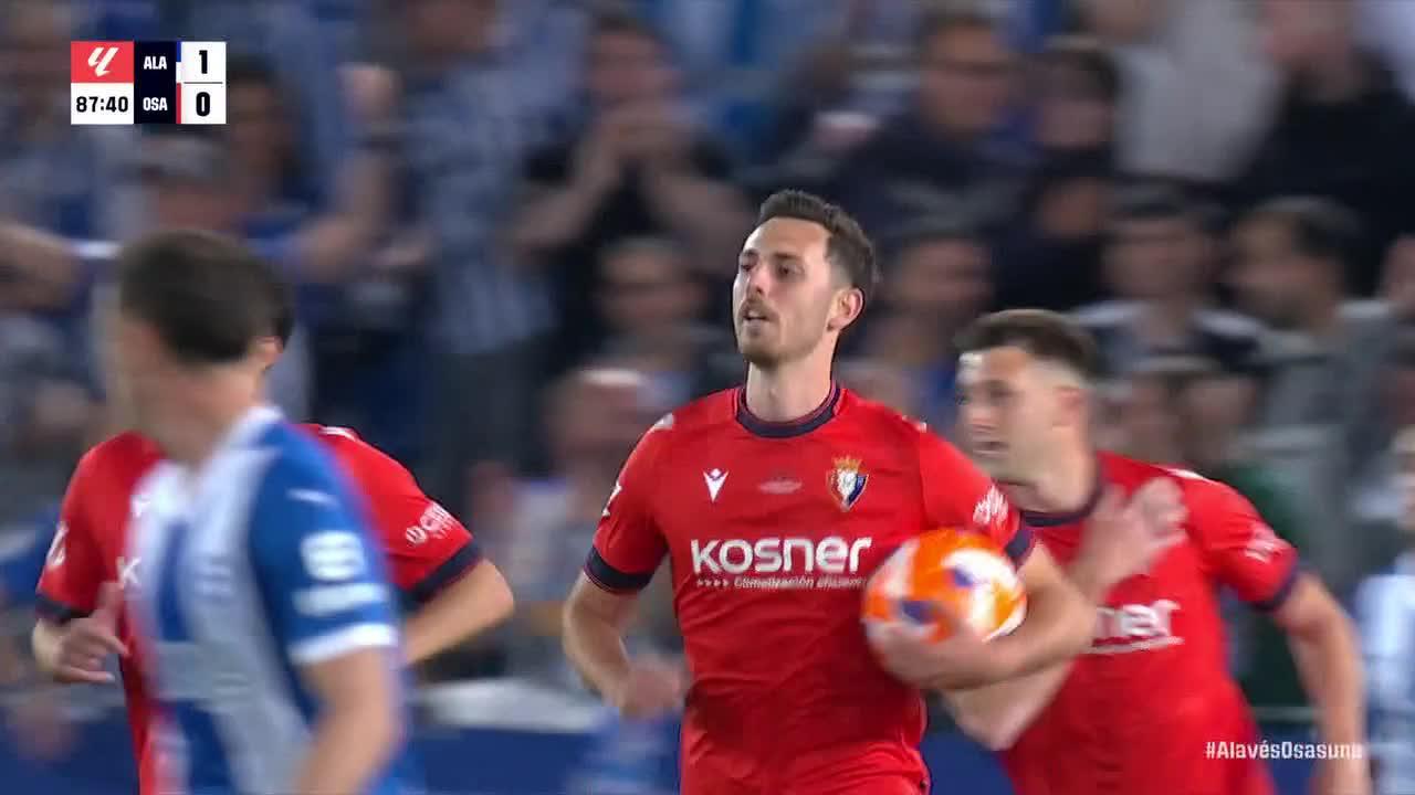Raul García scores goal for Osasuna