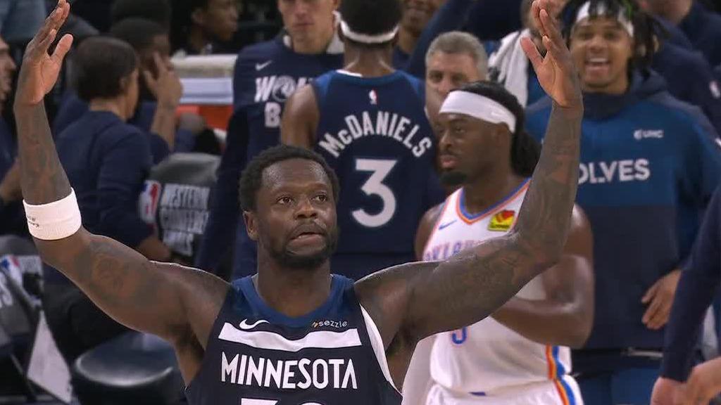 Randle amps up Wolves fans after jumper over SGA