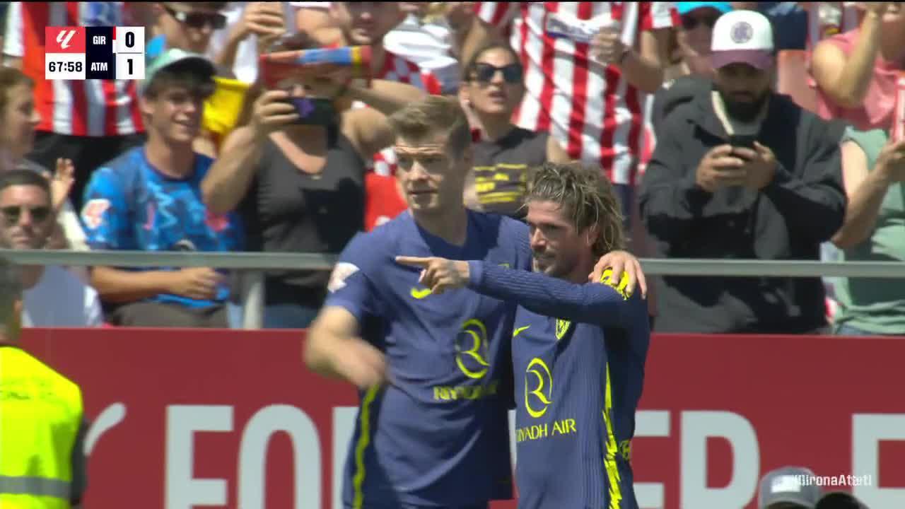 Alexander Sørloth finds the back of the net for Atletico Madrid
