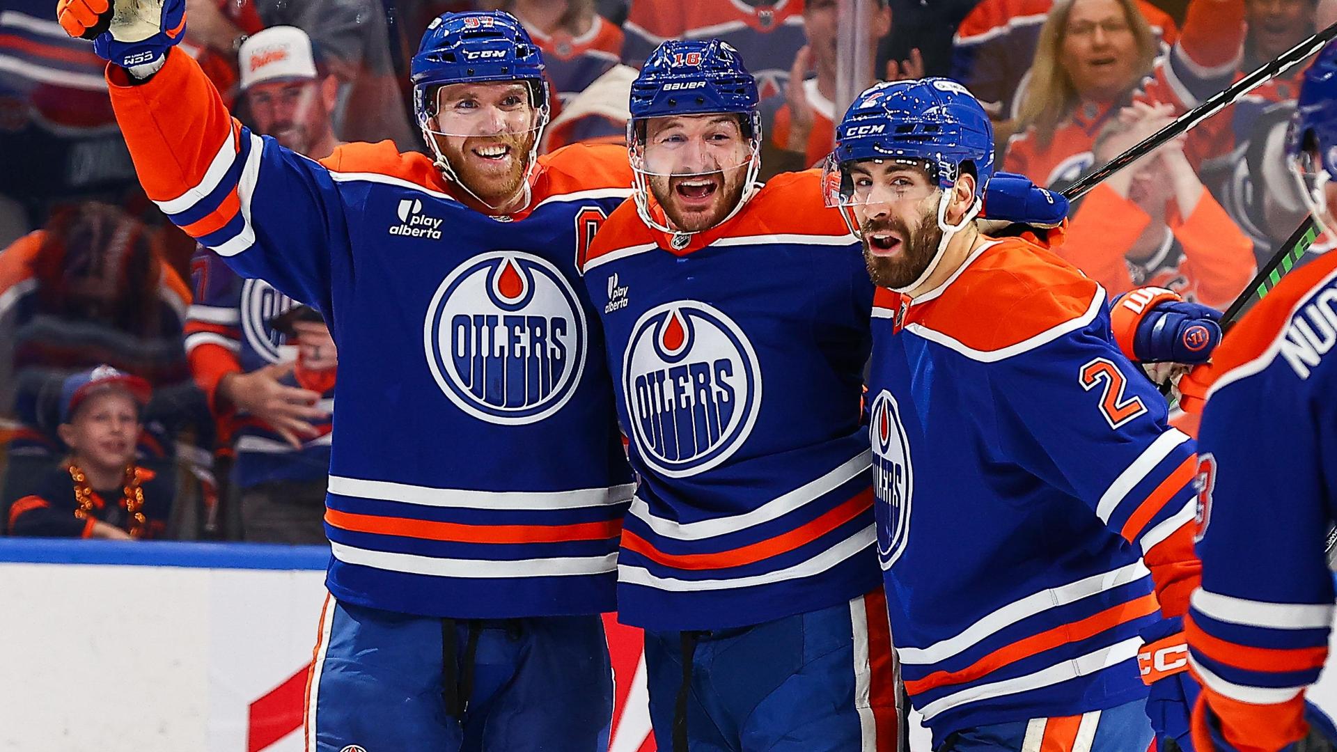 Hyman and McDavid combine for 4 goals in Oilers' blowout Game 3 win