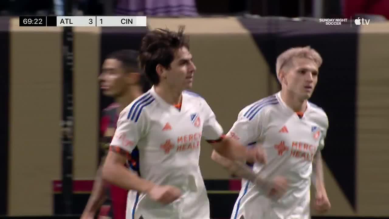 Gerardo Valenzuela pokes it home for FC Cincinnati